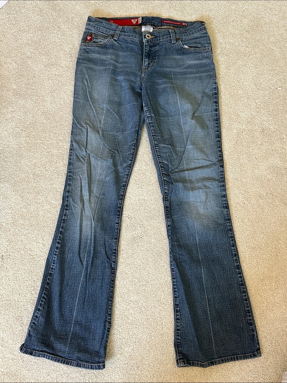 Guess Women's Flared Jeans in Washed Blue